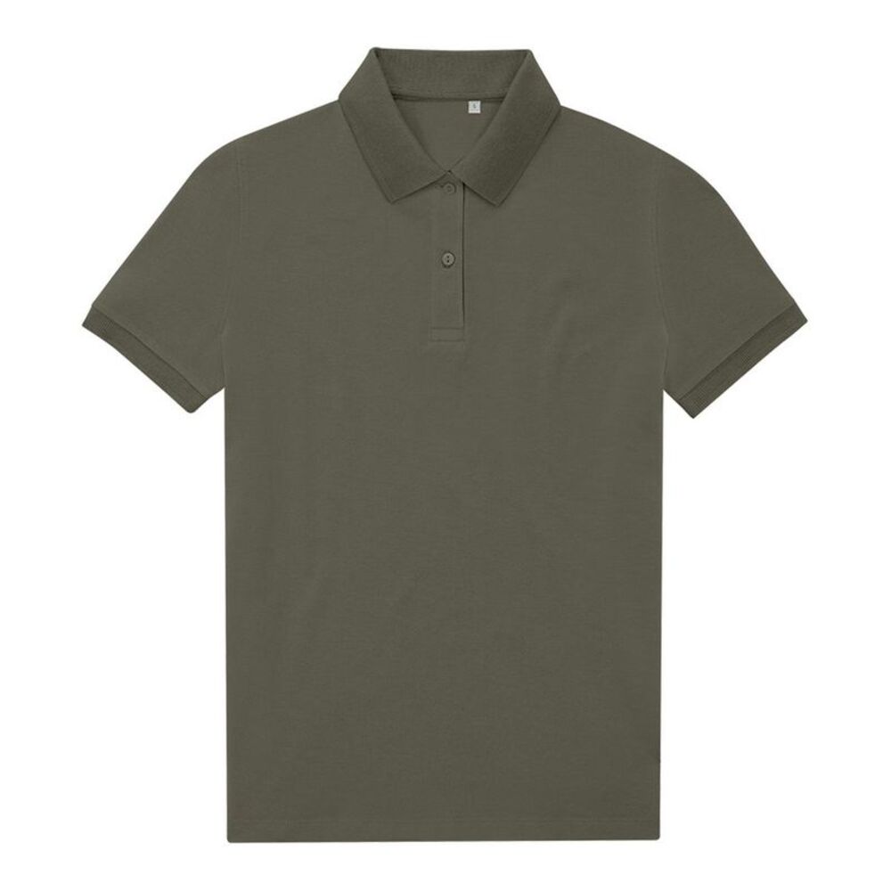 B&C Womens/Ladies My Eco Polo Shirt / Camo Green